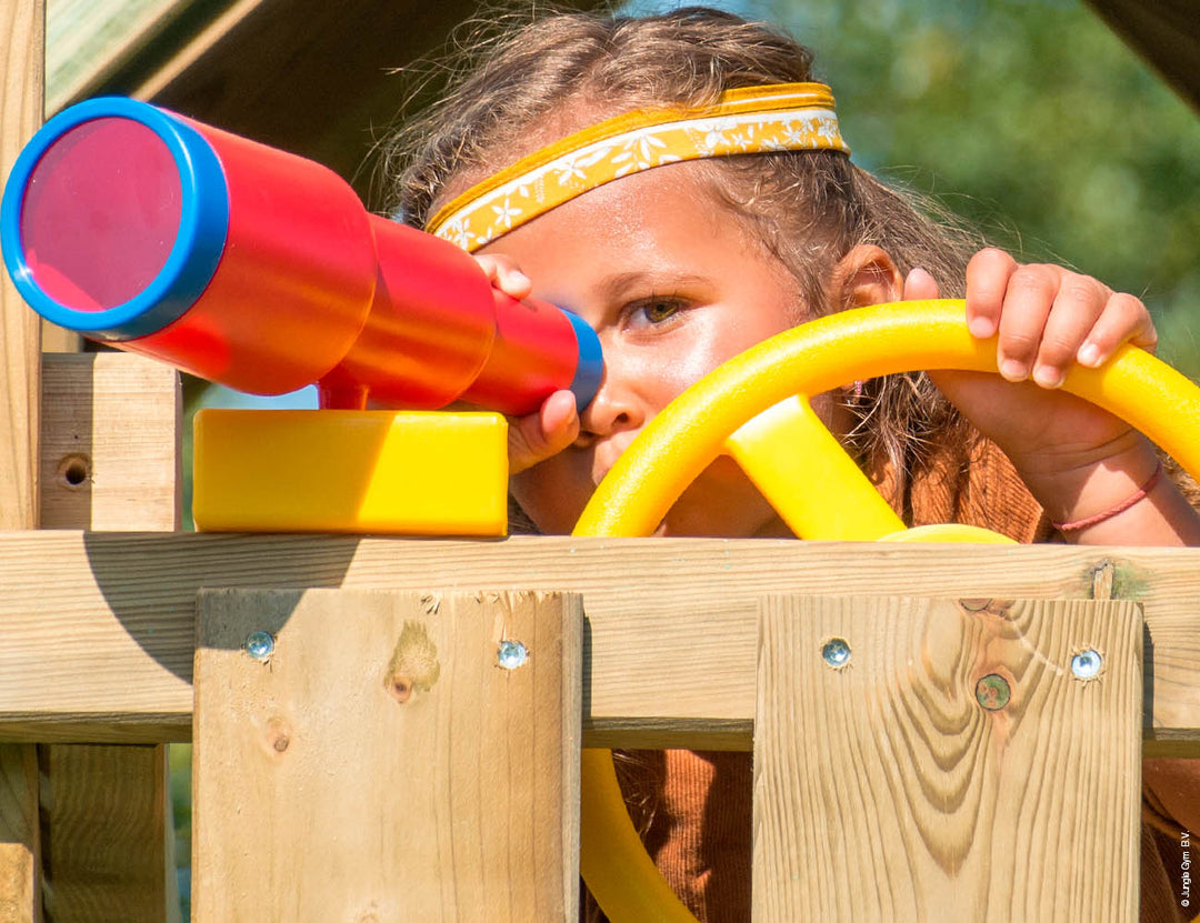 Jungle Tower | Wooden climbing frame with swing