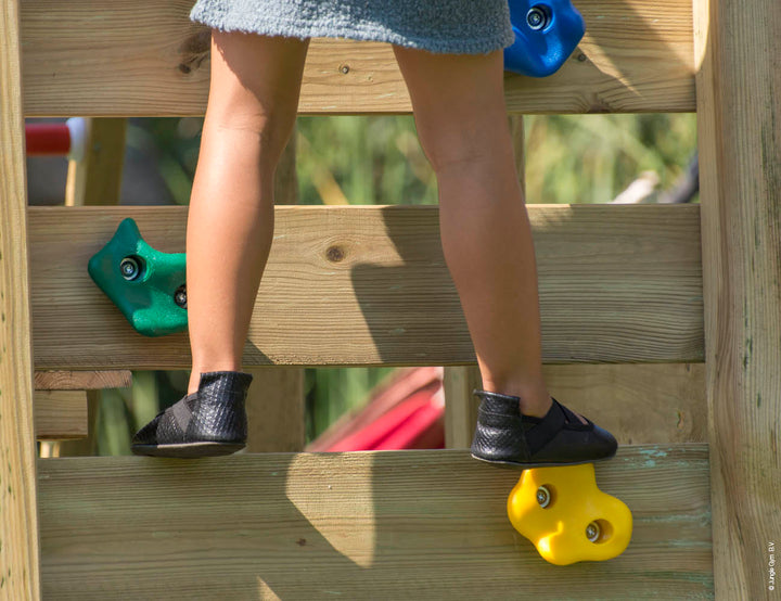 Jungle Palace | Wooden climbing frame with double swing