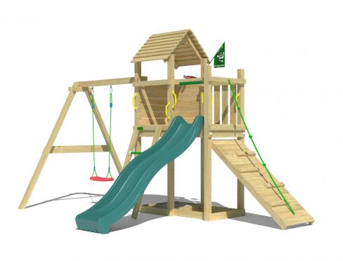 Jungle Cove | Tower playhouse with swing