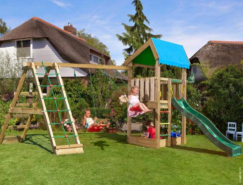 Children's Playtower with Climb Frame • Home 2-Climb 